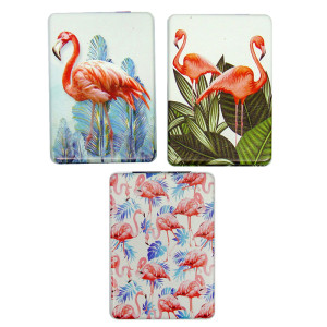 Зеркало с отделкой из искусственной кожи "Фламинго" №179-5