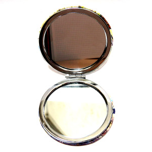 Зеркало с отделкой из искусственной кожи "Крым" №7698-03